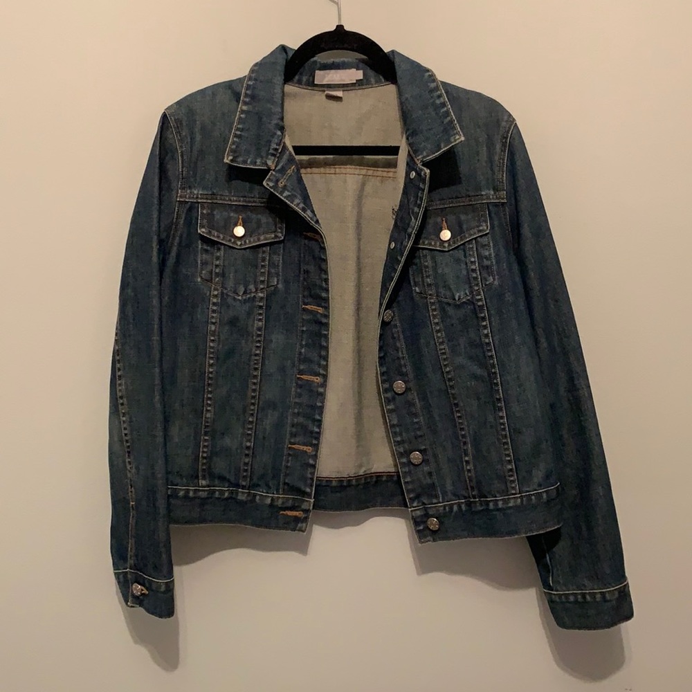 J. Crew denim jacket. Sz L
